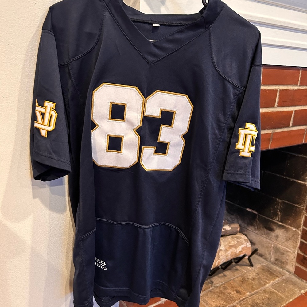 Youth XL Notre Dame Chase Claypool Navy #83 Blue Sports Jersey